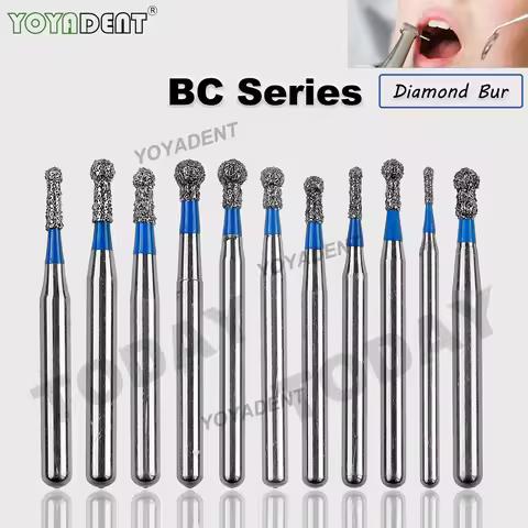 BC Type Dental Burs Diamond Bur Standard Drill For High Speed Handpiece FG 1.6mm Dentistry Material 