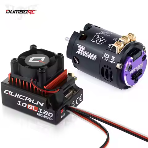 Hobbywing QUICRUN 10BL120 120A ESC w/Rocket 540 V3 4.5T 10.5T 13.5T Sensored Brushless Motor for Com
