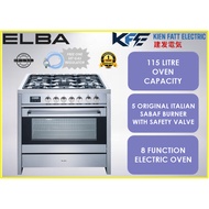 Elba 115 Litre Professional Range Cooker With 8 Function Oven EPRCH9880ST(SS) [ Free One Set Gas Reg