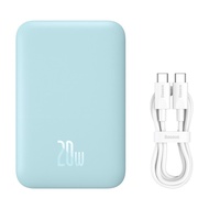 （จัดส่งในท้องถิ่น）Baseus 20Wแบตสำรองไร้สาย External Battery 6000mAh Masafe Power Bank Wireless Charg
