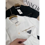 Prada T-SHIRT IN THAI QUALITY WEARED ON THE BODY WITH LONG FORM