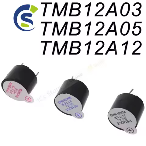 10pcs/lot Active buzzer 3V/5V/12V Active Buzzer Magnetic Long Continous Beep Tone 12095 12*9.5mm TMB