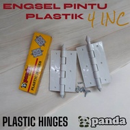 ENGSEL PINTU PLASTIK PVC 4INC PANDA MURAH