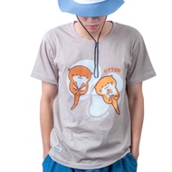 Farglory Ocean Park Farglory Ocean Park Small Otter Short T-Cocoa Otter Casual T Made in Taiwan MIT 
