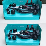 Bburago 1-43 2024 Mercedes AMG FORMULA 1 F1 W15 (# 44 LEWIS HAMILTON)( #63 Russell George)