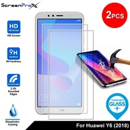ScreenProx Huawei Y6 (2018) Tempered Glass Screen Protector (2pcs)