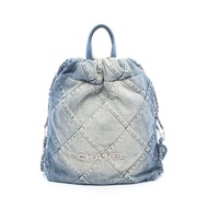【二手】香奈兒 CHANEL 雙肩包 Chanel 22 AS3859 藍色牛仔布 CHANEL22 鏈條雙肩包 女款 二手 A