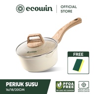 Ecowin cookware Non-stick milk pan Saucepan periuk pemegang tunggal PFOAFree Suitable For All Stoves