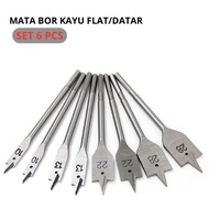 MATA Fan wood drill bit set 6pcs Flat wood drill bit woodworking 10/12/16/18/20/25 DRILL BIT