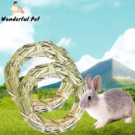 ของเล่นสำหรับสัตว์เลี้ยง,ของเล่นรูปกระต่ายวงแหวนหญ้าธรรมชาติสารพัดประโยชน์น่าใช้สำหรับกระต่าย