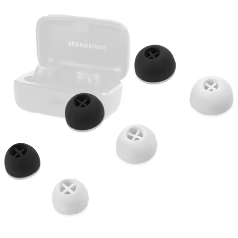 Quality Silicone Ear Tips for Sennheiser CX/CX500BT/MOMENTUM 3/Sport Earbuds Eartips MOMENTUM3 Ture 