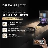 [NEW 2026] Dreame X50 Pro Ultra Robot Vacuum | 30,000Pa Suction, 40°C Warm Mop, 6cm Obstacle Climb, 
