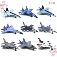 BLISS Fighter Aircraft Toy, Diecast F16 F22 F35 Aviao Plane Model, Tabletop Decor with Light Sound C