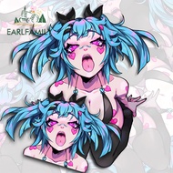 EARLFAMILY 13cm Zyla Open Fill Me Hot Car Sticker Ahegao Fanart Boobs Original Motorcycle Storage Fl