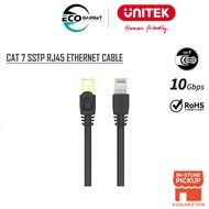 UNITEK CAT7 RJ45 (8P8C) Male To RJ45 (8P8C) Male Cable 26AWG pure copper core with twisted