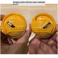 Amgras pokeball open earbuds