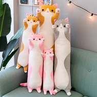 [50-150cm]Cute Cartoon Cat Shaped Doll Long Cat Bolster Sleeping Pillow Soft Stuffed Toy Lovely Birt