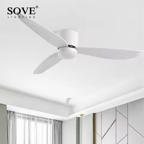 SOVE Modern White BLDC Ceiling Fan With Led Light Ceiling Light Fan Ceiling Fans With Lights Led Fan