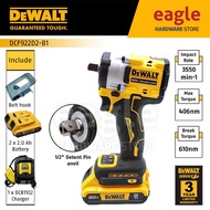 Dewalt DCF922D2-B1 12.7mm ( 1/2” ) 18/20V Brushless Cordless Impact Wrench, Detent Pin ( DCF922D2, D