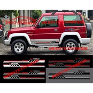 Cutting sticker car feroza sticker list stripe body side car daihatsu feroza sticker terbaru feroza