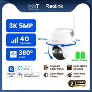 Reolink Go PT Plus : Time Lapse 4G LTE Cellular Security Camera Outdoor, 5MP Security Camera - B4GPT