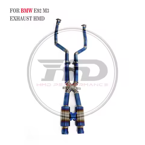 HMD Titanium Mid-Pipe w/ Valve for BMW E92 M3 4.0L V8 ISO-Certified Performance Exhaust