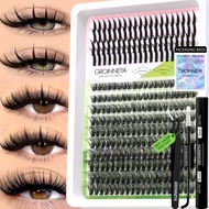 Lash Clusters Kit Lash Spikes Eyelash Clusters Volume Individual Lashes DIY Spiky Manga Clusters Eye