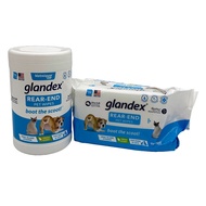 75/100c Vetnique Glandex Rear-End Wipes for Dogs & Cats Rectal Sac Problems Deodorizing Wet Wipes Wa
