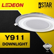 YETPlus LEDEON Recessed Downlight Y911 Glass LED SIRIM 12W 18W 4" 6" Ceiling 6500K Daylight Round La