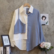 Tq88indonesia Fashion Blouse Latest Long Sleeve CombinationWanita Lucky Blouse/ / Women's Casual Wea