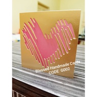 Handmade (Small card ~ 6.4x6.4cm) Mini Card - Get well soon / speedy recovery card