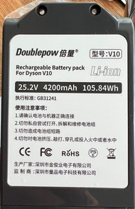 Replacement rechargeable battery (for Dyson v10) 吸麈機代用充電池 （戴森v10)