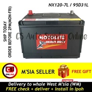 Century NX120-7L 95D31L Motolite Heavy Duty Battery MF Genuine Car Lorry for Diesel Toyota Hilux Mit