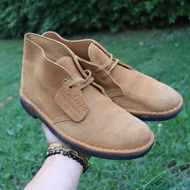 ส่งฟรี 24Cm รองเท้า Clarks Originals DESERT BOOT Suede Leather Pre-owned Authentic แท้