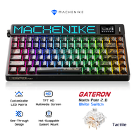 Machenike KT84 Mechanical Keyboard คีย์บอร์ดเชิงกลสไตล์ย้อนยุค พร้อมหน้าจอ Pixel และหน้าจอ TFT แบตเต