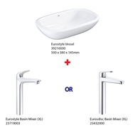 GROHE | ( Grohe Basin Bundle ) 39216000 + 23719003 or 23432000 | Table top / Top mount basin with Chrome mixer / Tap