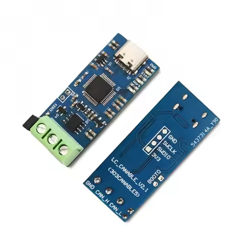 1 PC USB To CAN Module Support CAN FD CAN Bus Analyzer V2.0 CAN Debugging Assistant Board Type-C 5V 