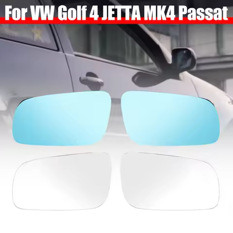 Car Side Heated Rearview Mirror Glass Left & Right White & Blue For VW Golf 4 JETTA MK4 Passat B5 Bo