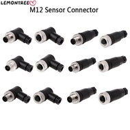 LEMONTREE M12 Sensor Connector, Male Female Socket Sensor Plug M12 Aviation Plug, M12 Sensor Cable C