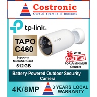 TP-Link Tapo C460 Outdoor Battery powered Wi-Fi Security Camera with Night Vision, 4K/8MP resolution
