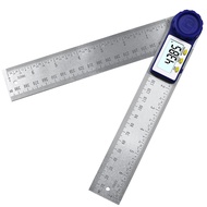 【Be worth】 Digital Protractor 200mm 7 Inch Digital Angle Finder Protractor Ruler Meter Inclinometer 