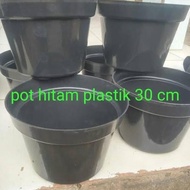 Ready || 1 Lusin Pot Plastik Hitam 30 / Pot Bunga Pot Bibit Pot Benih