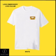 Round Neck T shirt Cotton For Men & Women Logo Embroidery Sulam Ramly Burger Fast Food Local Buger H
