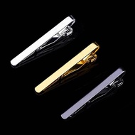 Fashion Men Stylish Copper Necktie Tie Clasp Clip Clamp Pin Silver/Gold/Black