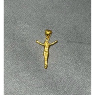 18K Saudi Gold Cross Pendant