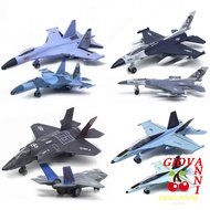 GIOVANNI Fighter Aircraft Toy, Diecast F16 F22 F35 Aviao Plane Model, Cake Topper Collection Simulat