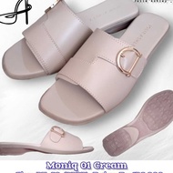 Jolie Ashley MONIQ Sandals FlatWanita - Synthetic Leather, Comfortable to Wear, Design ELEGAN