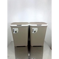 1200 Laundry Rattan Basket w/wheels(2 Sizes)