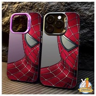 Compatible for iPhone 15 14 13 12 11 Pro Max X Xr Xs Max 7 8 Plus Advanced Creative Cool Spider Superman Phone Case Lens Protector Anti Falling Soft Protective Cover