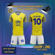 N0TTINGHAM F0REST AWAY 2023 football Jersey Full printing Free custom name, number for adults and ch